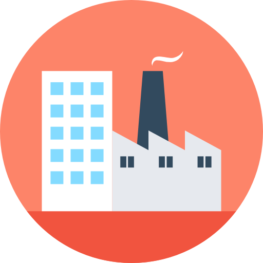 Industrial & Commercial building icon
